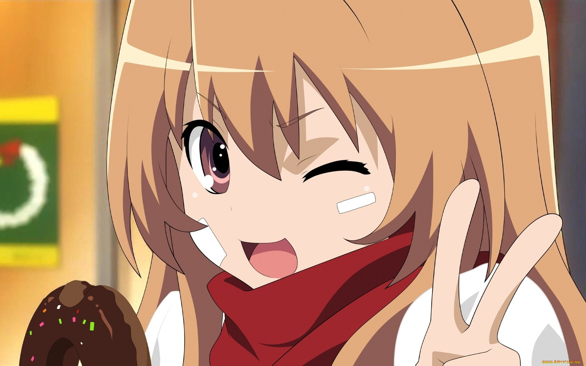 Обои Toradora Аниме Toradora!, обои для рабочего стола, фотографии toradora,  аниме, девушка, взгляд, фон Обои для рабочего стола, скачать обои картинки  заставки на рабочий стол.